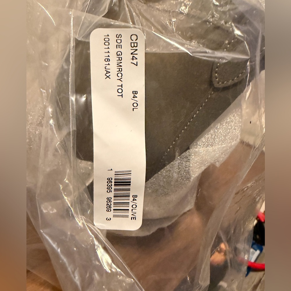 Coach Olive Green Gramercy Suede Tote Bag - Picture 7 of 8